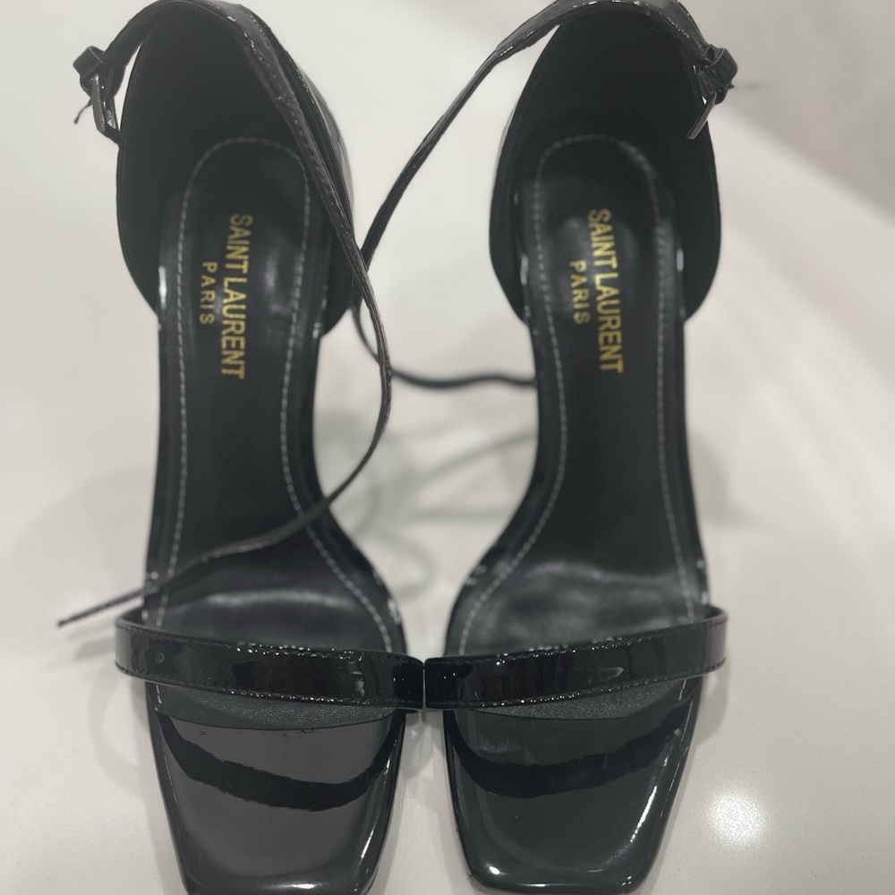Copy - S Laurent Glossy Black Heels